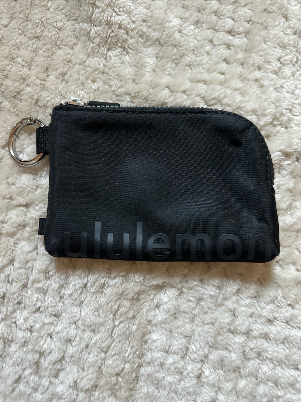 Lululemon Black Clippable Card Pouch